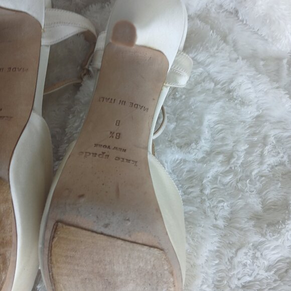 VINTAGE KATE SPADE OPEN TOE BOW HEEL 8 1/2 - Picture 5 of 6